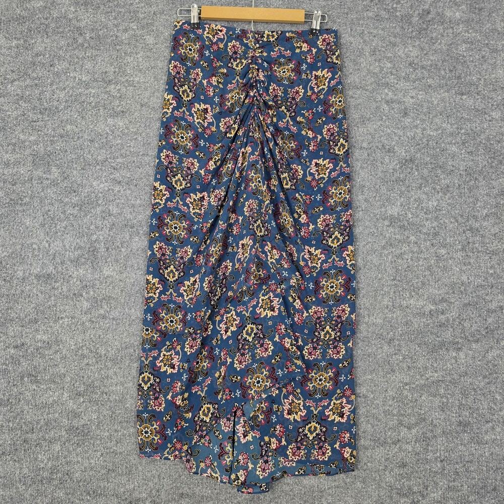 Veronica Beard Skirt 8 Sira Asymmetric Printed Silk Chiffon Multi Elegant Boho